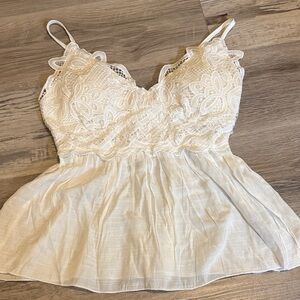 NWT White Lace Tank Top